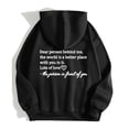 thumbnail image 3 of Women's Casual Long Sleeve Graphic Tee With Pockets Hoodie Sweatshirt Women Pullover Tops, 3 of 4