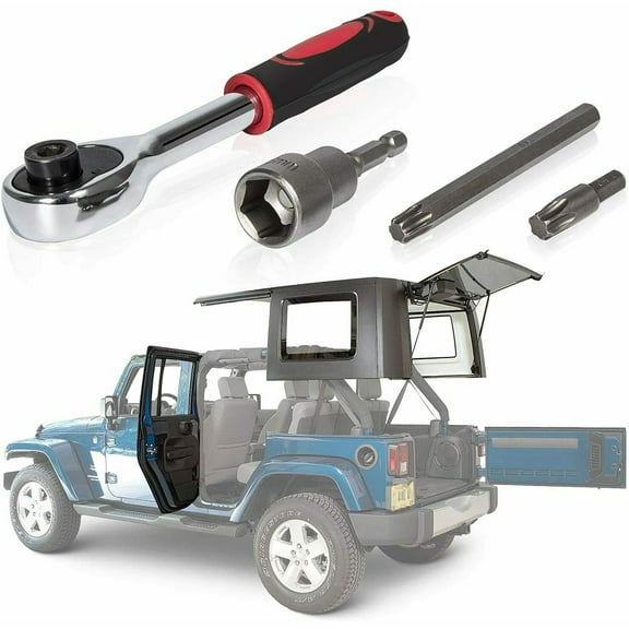 Garvee Hard Top And Door Quick Release Tool Set Removal Wrench Tool Kit Compatible For Wrangler Jl