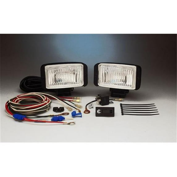 KC HILITE 775 3 x 5 inch Black 55W Wide Beam Driving Light System