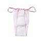 thumbnail image 2 of Guardurnaity 100 piezas de viaje desechables bragas t-back Spa transpirable Sexy no tejido elástico sin calzoncillos de masaje Ropa interior Blanco, 2 of 6