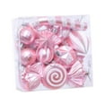 thumbnail image 3 of HOMYL 16 Pieces Christmas Hanging Decorations Indoor for Farmhouse Bedroom Holiday Pink, 3 of 8