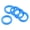 Blue, variant on Key Caps Covers Rings, 5 Pack 1.2" Keys Identifiers Covers Coding Tags Marker Round Silicone Sleeve for Office House Apartment, Black