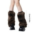 thumbnail image 5 of Aellinatey Plush Winter Leg Covers for Women Furry Leg Warmers Calf Socks for Cold Season, 5 of 16