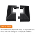 thumbnail image 4 of Unique Bargains Deck Post Base Cover, 4Pcs Split Style Post Bracket 31x31mm/1.22x1.22' Post Base for Hand and Stair Rails, 4 of 5