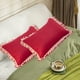 thumbnail image 4 of French Pillowcase Ruffle Designs Soft Brushed Fabric Suitable For Bedroom Envelope Closure Pillowcase, 4 of 6