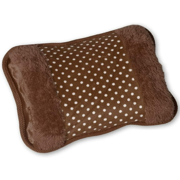 Portable Hot Water Bag, Rechargeable Electric Heating Bottle with Warmer Fleece Cover, Hot Water Bottle for Lower Back/Lumbar/Abdominal Aches