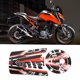 thumbnail image 5 of Calcomanía Reflectante Para Tanque De Combustible, Pegatina Para Tapa De Gasolina, Decoración Elegante Naranja Y Negro Para Motocicleta, 5 of 7