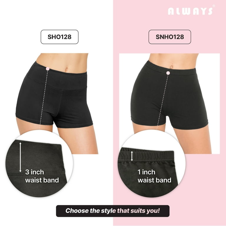 ALWAYS Women's Premium Super Soft Spandex Shorts Ivory XL 