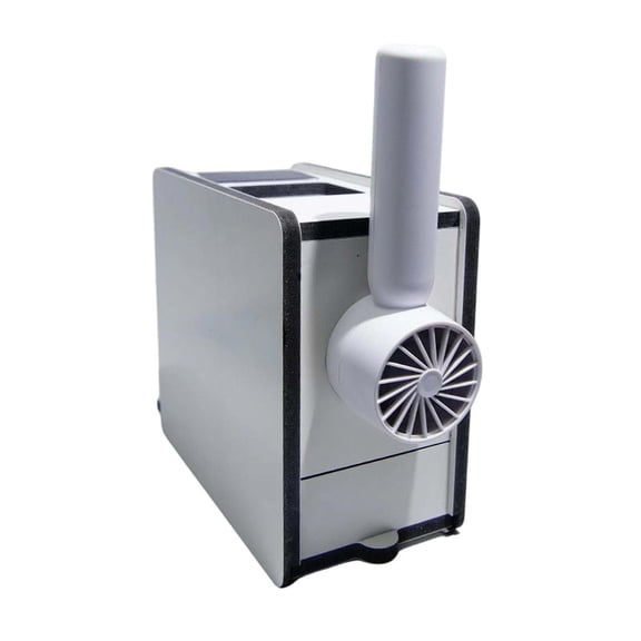 VORJELT Rechargeable Bird Seedshell Separator - Efficient Automatic Feedshell Blower with Wide Inlet for Cleaner Bird Feeding Stations White