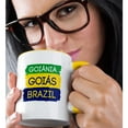 thumbnail image 2 of 3drose, Goiania, Goias National Colors Patriot Brazil Home Town Design, 15oz Two-tone Yellow Mug, 2 of 6