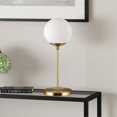 thumbnail image 2 of Henn&Hart 8" Brass Metal/Glass Table Lamp, 2 of 9
