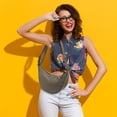 thumbnail image 3 of Bolso bandolera de mujer Bolso de nylon para dumplings - Bolso de hombro de tela impermeable y ligera, diseño minimalista clásico, bolso versátil para el diario, 3 of 5