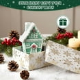 thumbnail image 5 of Ayieyill Christmas Village Light Up House Christmas Decorations Indoor Tabletop Christmas Decor, Green, 5 of 7