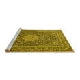 thumbnail image 2 of Ahgly Company Machine Washable Indoor Rectangle Persian Yellow Traditional Area Rugs, 7' x 10', 2 of 4