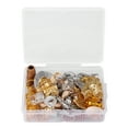 thumbnail image 2 of Hair Rings, Gold Hair Accessories For Braids Hair Jewelry Rings  For Bridal For Wedding, 2 of 8