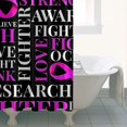 thumbnail image 4 of Breast Cancer Shower Curtain 36"x72" ,Bathroom Decorative Shower Curtains Set with 12 Hooks,Modern Waterproof Washable Shower Curtain, 4 of 6
