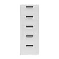 thumbnail image 6 of Plastic Drawers Storage Cabinet Dresser Bedside Table Stackable Vertical Clothes Organizer for Hallway Entryway Home Bedrooom Furniture White, 6 of 11