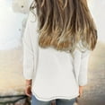 thumbnail image 5 of Sweatshirts for Women, Plus Size Tops for Women Fall Long Sleeve V Neck Shirts Pocket Casual Solid Shirts Oversized Knit Tunic Clothes, 5 of 8