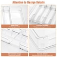 thumbnail image 4 of Mimifly Clear Expandable Adjustable 8-Compartment Kitchen Utensil Organizers, 4 of 6
