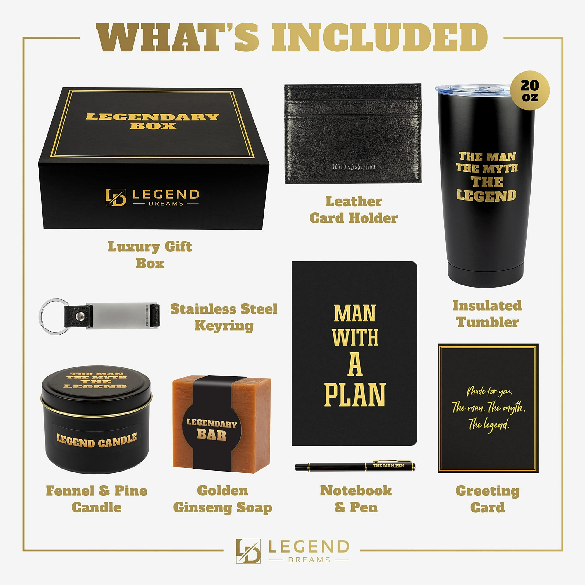 Legend Dreams Mens Gift Box Luxury Gift Box For Men, Unique Gift