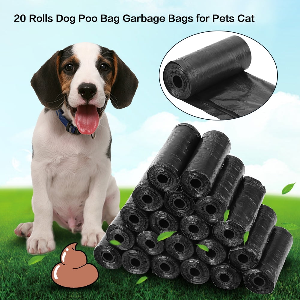 VBESTLIFE 20 Rolls Dog Poo Bag Trash Garbage Bags Cat Pets Waste