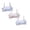 Pink 1PCS & Grey 1PCS & White 1PCS, variant on CAIXIA 2 Pack Soft Teen Bras for Girls Lightly Padded Cotton Girl Training Bras, Breathable, Wireless Comfort