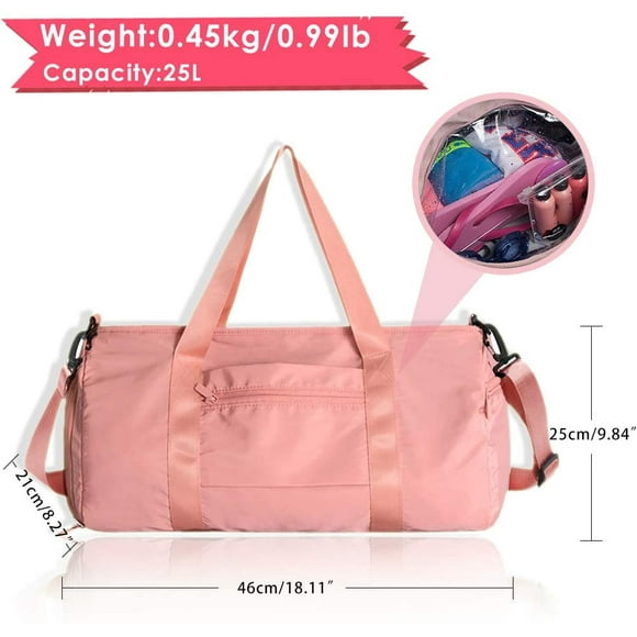 Sports Gym Bag, Dry Wet Separated Travel Duffel Yoga Bag with Shoes Compartment for Men and Women