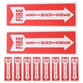 thumbnail image 1 of Phenofice 10Pcs Fire Extinguisher Sign Stickers Adhesive Multi Color Decals for Office and Retail, 1 of 7