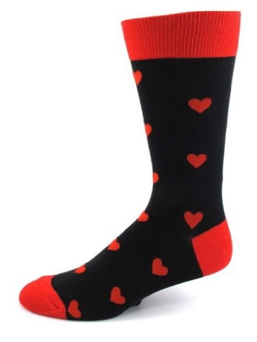 mens valentine socks