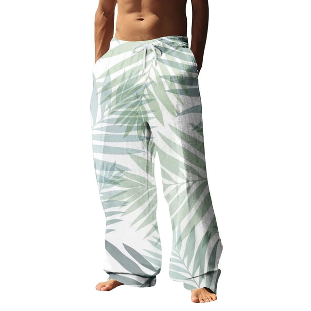 WEAIXIMIUNG Salopette d'Hiver pour Hommes Isolée Mode Décontractée Numérique 3D Imprimé Léopard Pantalon Droit Décontracté Style Trois