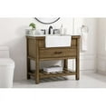 thumbnail image 2 of Elegant Decor Clement 36" Wood Single Bathroom Vanity with Backsplash in Green, 2 of 8