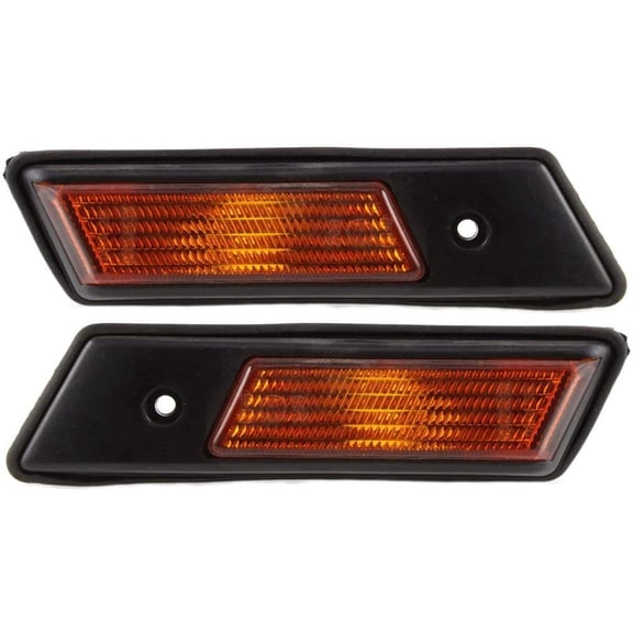 EPIC LIGHTING OE Style Halogen Side Markers Assembly Replacement for BMW 89-93 535I 89-95 525I 94-95 530I 540I [ BM2570102 BM2571102 63131378009 63131378010 ] Pair