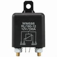 thumbnail image 2 of 12V 100Amp 4-Pin Heavy Duty ON/OFF Switch Split Charge Relay For Auto Boat Van Black, 2 of 10