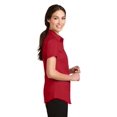 thumbnail image 3 of Port Authority Adult Female Women Plain Short Sleeves Shirt Rich Red X-Small, 3 of 6