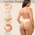 thumbnail image 3 of Lilvigor Bodysuit Shapewear for Women Tummy Control Thong Low Back Body Shaper Faja Seamless Full Body Shapewear, 3 of 7