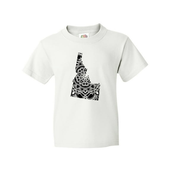 Inktastic Idaho Silhouette Mandala Youth T-Shirt