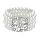 thumbnail image 1 of Pulseras para mujer Pulseras de perlas multicapa para mujer Joyería de perlas Pulsera de perlas Pulseras de diamantes de imitación de cristal, 1 of 5