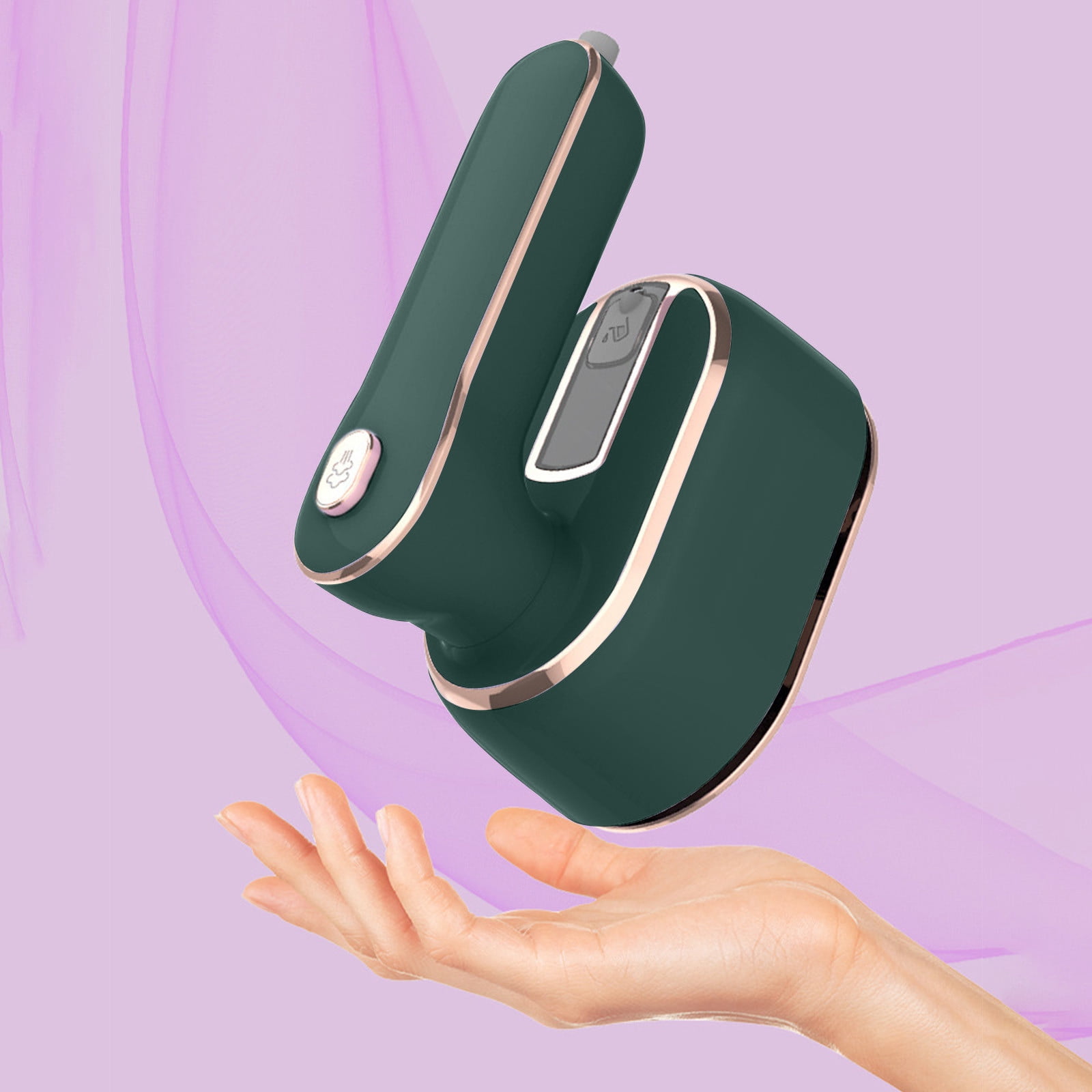 Upgrade Portable Mini Ironing Machine, 180° Rotatable Handheld Steam Iron, 2-in-1 Dry & Wet Ironing, 100ml Water Tank, Titanium Soleplate, Fast Heating, Suitable for Home Travel, Various Fabrics