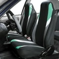 thumbnail image 2 of FH Group Supreme Modernistic Flat Cloth Car Seat Cover, Universal Mint Front Set Seat Cover with Air Freshener, 2 of 5