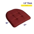 thumbnail image 2 of Cojín para silla Sweet Home Collection, espuma viscoelástica, paquete de 6 unidades, color vino, 2 of 6