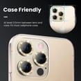 thumbnail image 4 of PINHEN  for iPhone 13 Pro - iPhone 13 Pro Max Camera Lens Protector, 9H Tempered Glass Camera Cover Screen Protector Metal Individual Ring for iPhone 13Pro 6.1 inch iPhone 13 ProMax 6.7 inch, 4 of 7
