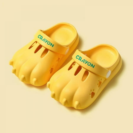 

Children s Summer Sandals Slippers 2IN1 Non-slip Soft Bottom Three-dimensional Dinosaur Paw Shoes Beach Pool Shower Shoes For Girls And Boys 2-9Y