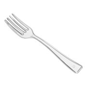 Visions 4 Clear Plastic Tasting Fork - 500/Case
