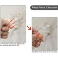 thumbnail image 4 of Ganchos adhesivos transparentes, ganchos para colgar en la pared de servicio pesado, 4 paquetes kaili Sencillez, 4 of 5