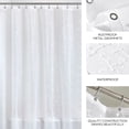 thumbnail image 4 of iDesign Waterproof PEVA Shower Curtain, Constellation, White/Frost, 4 of 6