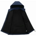thumbnail image 3 of KVE Women's Hooded Softshell Vest Fleece Lined Windproof Zip Up Sleeveless Jacket Lightweight Coat for Running Navy Small, 3 of 9