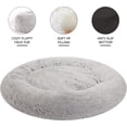 thumbnail image 3 of Calming Donut Dog Bed es Round Fluffy for Large Dogs -Anxiety Plush Machine Washable ( Large), 3 of 8