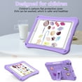 thumbnail image 2 of ELEHOLD Kids Case for Apple iPad Air 11/Pro11 2024/Pro 11 4th/3rd/2nd/1st/Air4 10.9/Air5/iPad 10th with Kickstand Soft EVA Rugged Shockproof Anti-Scratch Cover with Detachable Strap,Lightpurple, 2 of 7