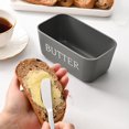 thumbnail image 2 of Uuiauoio Butter Dish with Lid and Knife - Countertop & Fridge Butter Keeper, Container & Holder, Storage Box，Sealed Storage Box Cheese Dishs with Lid, 2 of 6