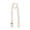#4 White, variant on Krdevn Women Retro Stripe Knit Scarf, Color Block Long Narrow Neck Wrap, Decorative Slim Scarf for Fall Winter Layering Outfit
